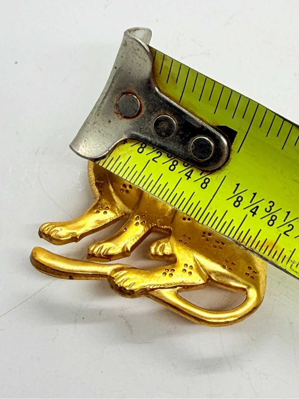 Vintage 1985 MMA Metropolitan Museum Of Art‎ Gold Tone Leopard Jaguar Brooch Pin